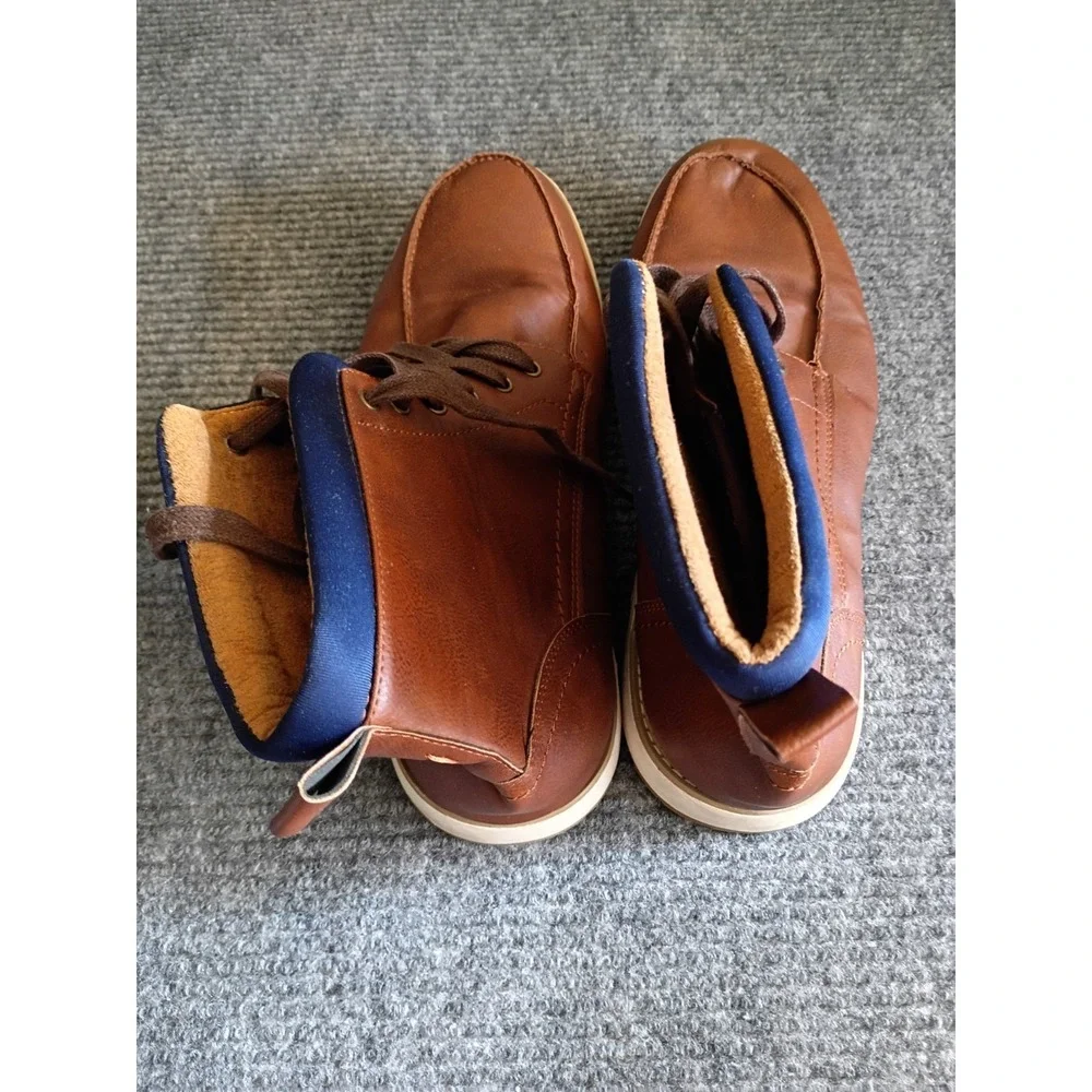 Hawke & Co Men's High Top Brown Boots With Blue Collar Size 13 (I Think)